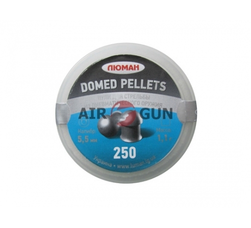 Пули пневматические Люман Domed Pellets 5,5 мм 1,1 грамма (250 шт.)	 по низким ценам в магазине Пневмач