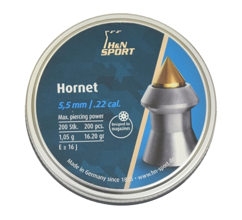 Пули пневматические H&N Hornet 5,5мм 1,05г. (200 шт.) по низким ценам в магазине Пневмач