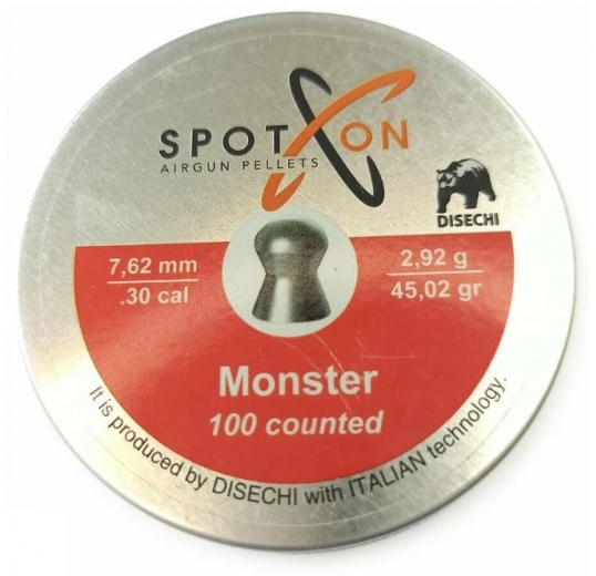 Пули Spoton Monster 2,92гр., 7,62мм (100шт.)