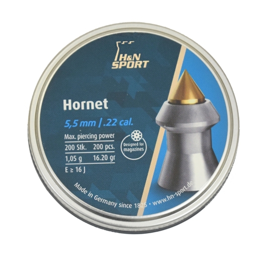 Пули пневматические H&N Hornet 5,5мм 1,05г. (200 шт.)